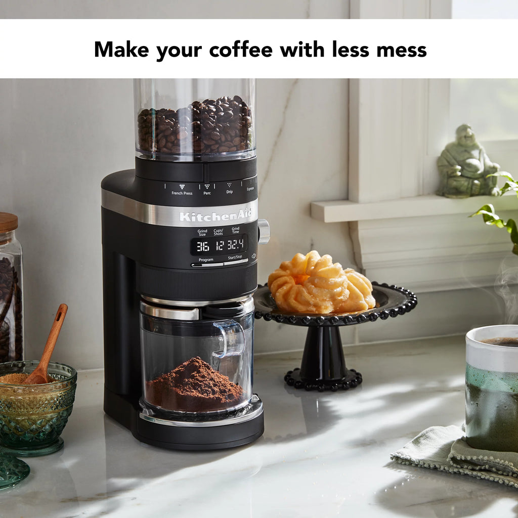 Black Matte Burr Coffee Grinder T1182