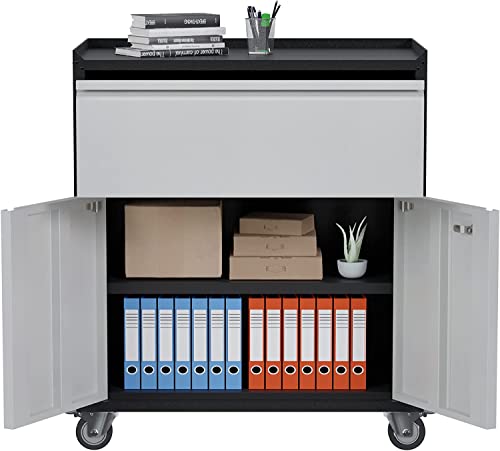 Metal Rolling Tool Cabinet with Drawers and Wheels N12687