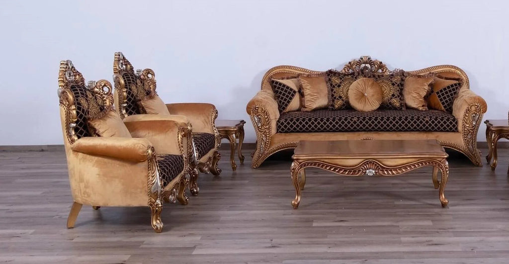 Black Brown Gold Sofa Set B428840