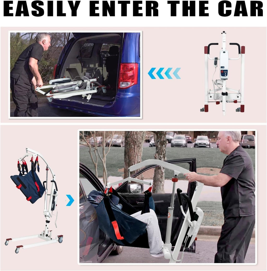 500lbs Electric Patient Transfer Lift with Sling F1199