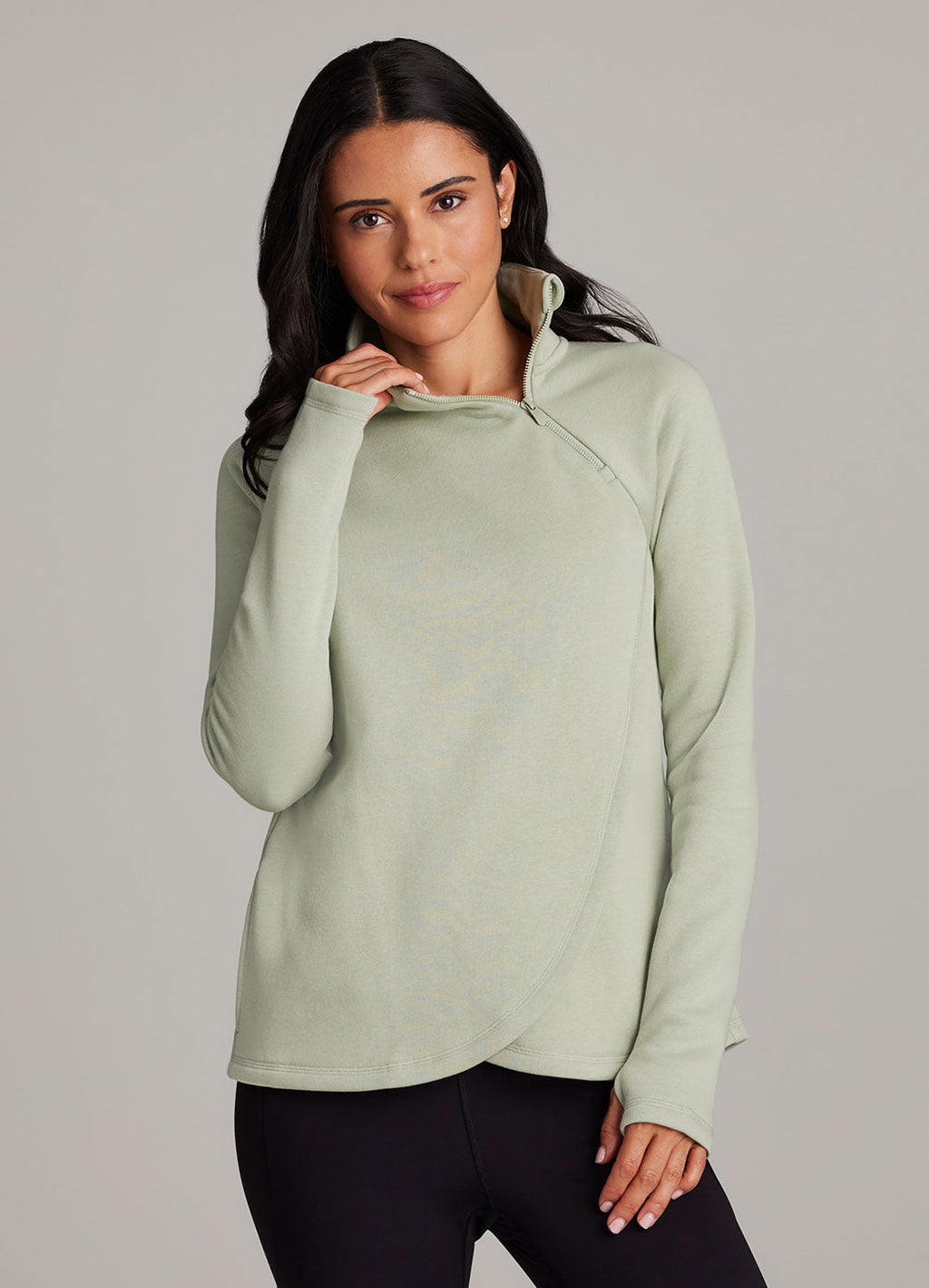 Ready To Roll Fleece Mock Neck Pullover