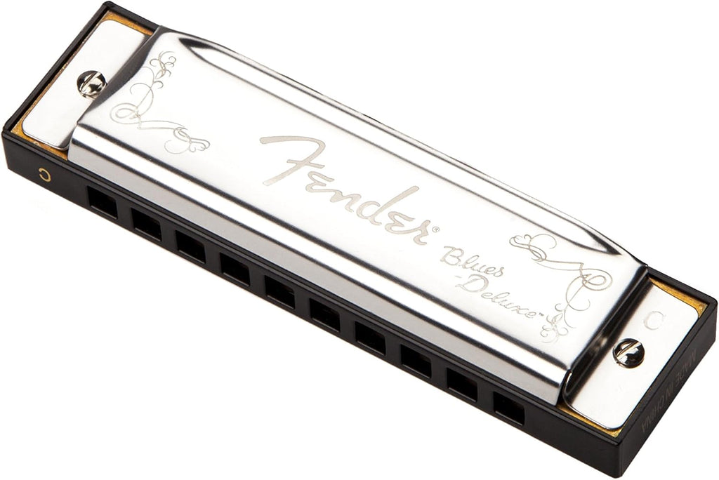 Chrome Steel Harmonica, Key of C & Standard Medium Guitar Slide B51012
