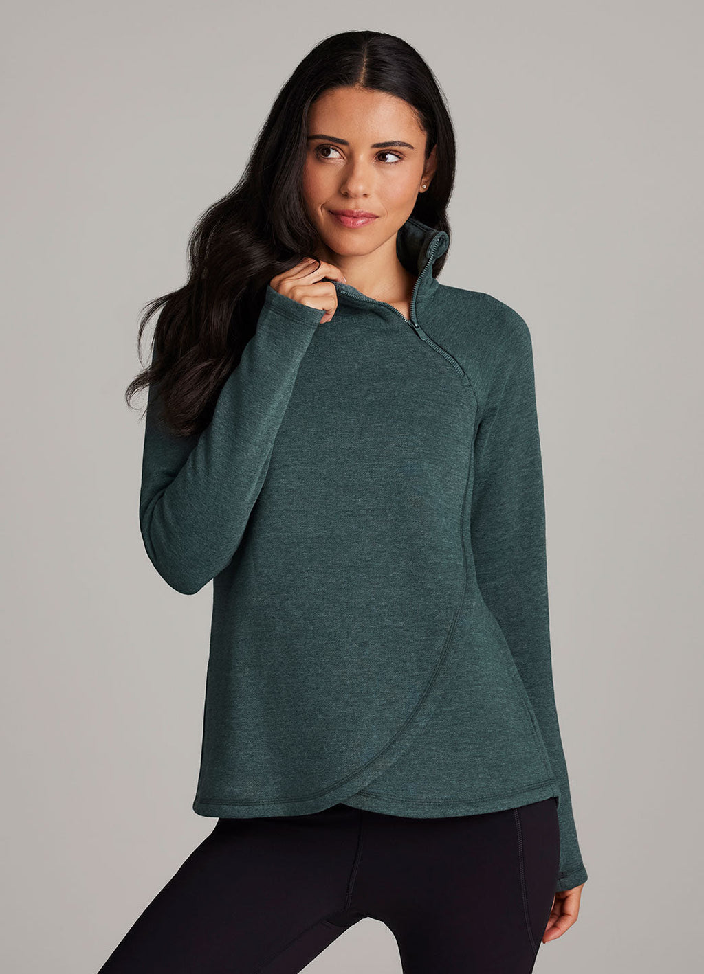 Ready To Roll Fleece Mock Neck Pullover