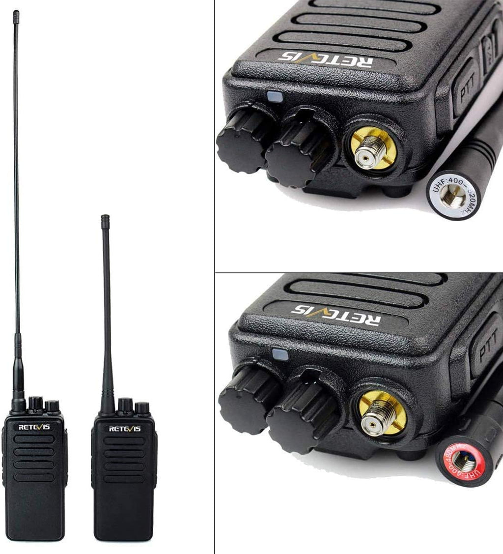 5 Pack Long Range Heavy Duty Rechargeable Two Way Radios with Earpiece and Mic I82335