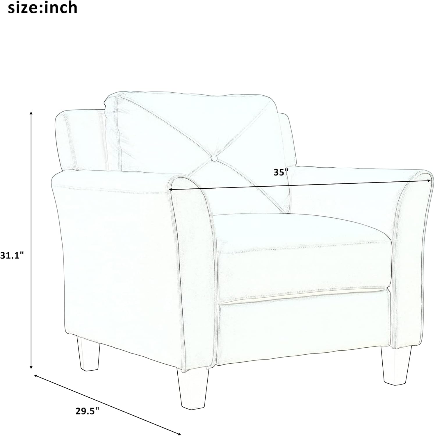 Gray 3 Piece Sofa Loveseat Chair Set J555