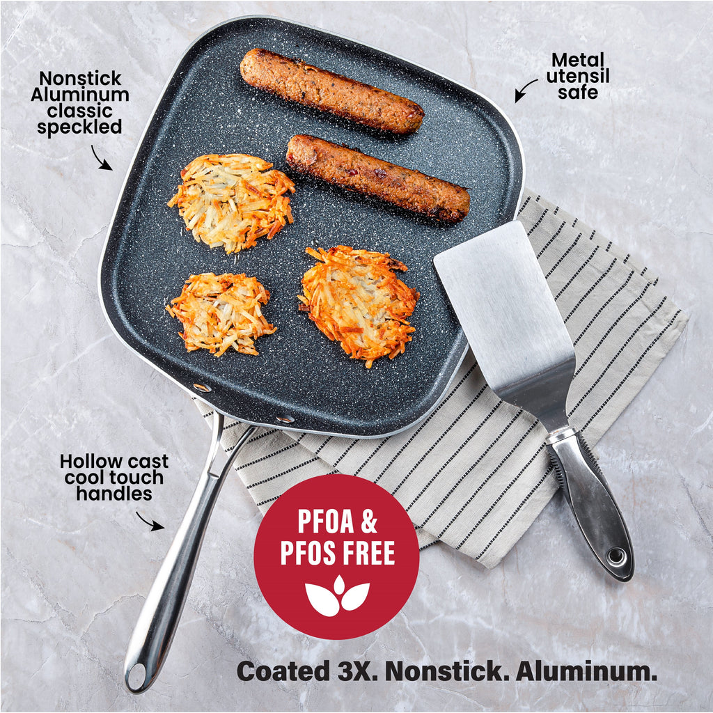 10.5 Inches Non-Stick Square Griddle Pan R7524