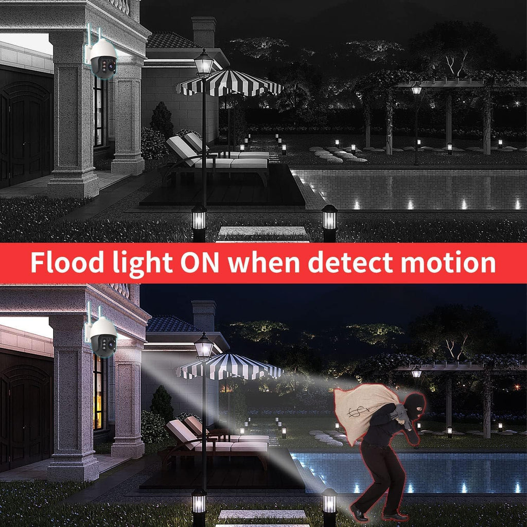 Wireless WiFi 1080P Security Camera with Motion Detection, Auto Tracking, Two Way Audio, Full Color Night Vision P646