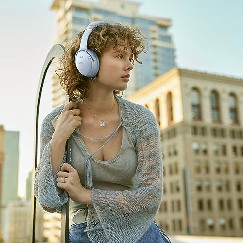 Wireless Noise Cancelling Over Ear Headphones, White Smoke H55304