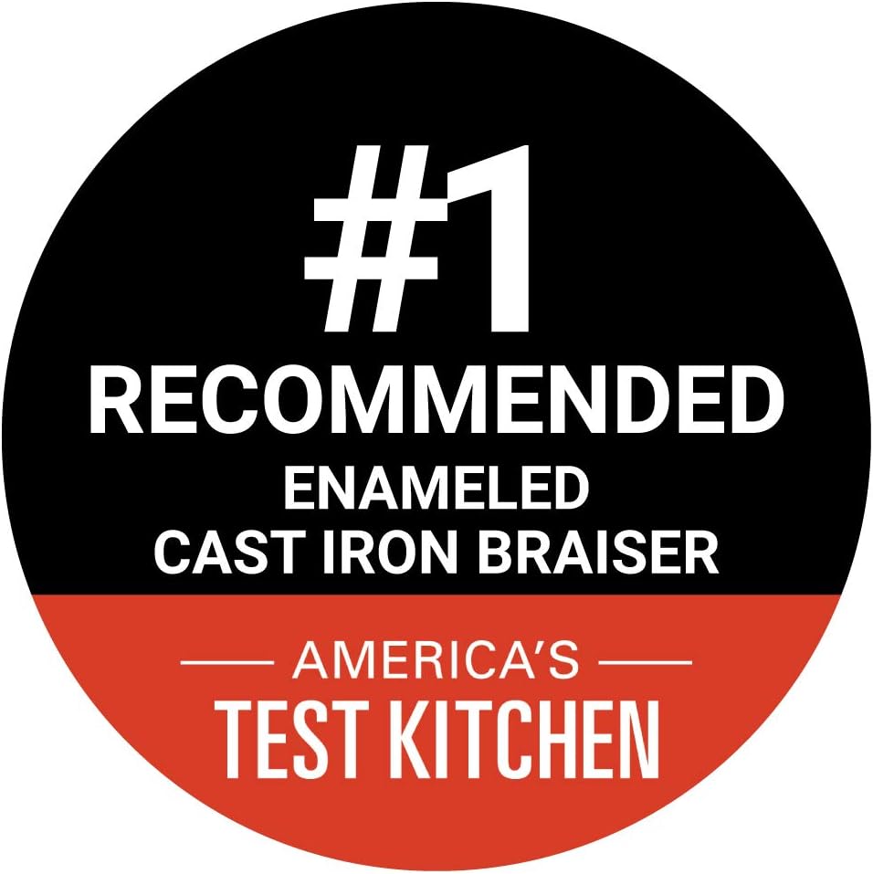3.5 qt Enameled Cast Iron Braiser S8225