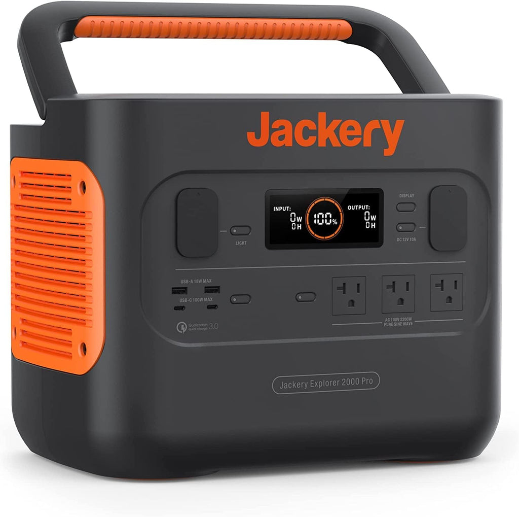 2160Wh Portable Power Station with 3x120V AC Outlets V472