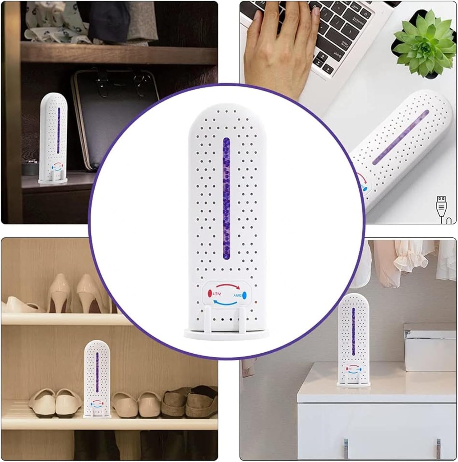 2PCS Cordless Rechargeable Dehumidifier Z2633