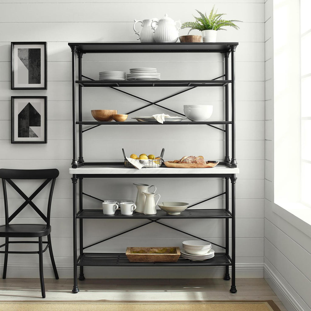 Matte Black Baker's Rack Y48855