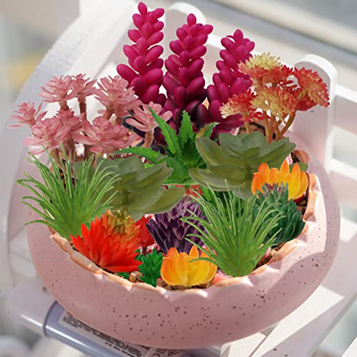 22pcs Green Artificial Succulents F216759