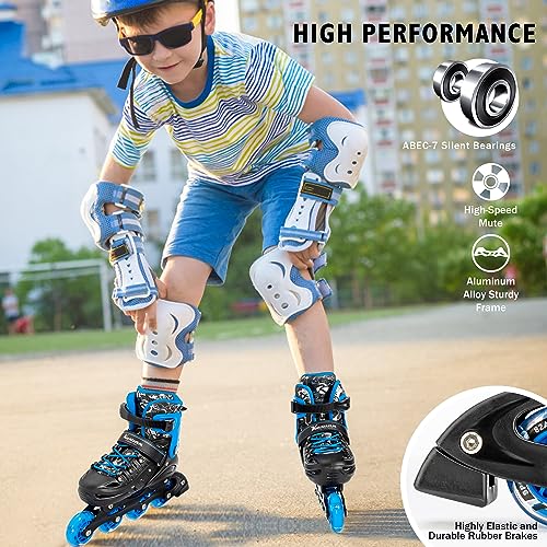 Adjustable Illuminating Inline Skates C536609