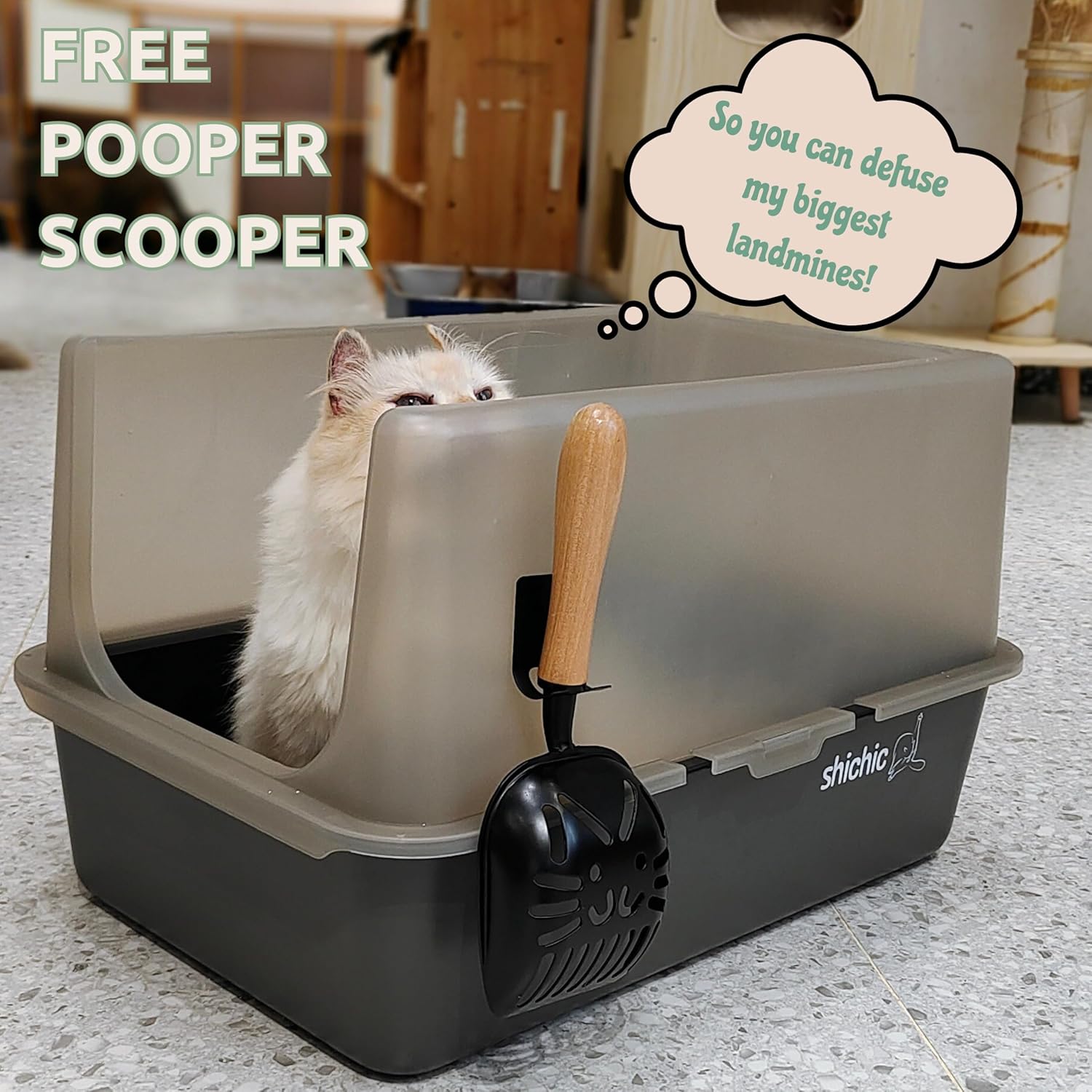 Stainless Steel Extra Large Litter Box with Lid R974