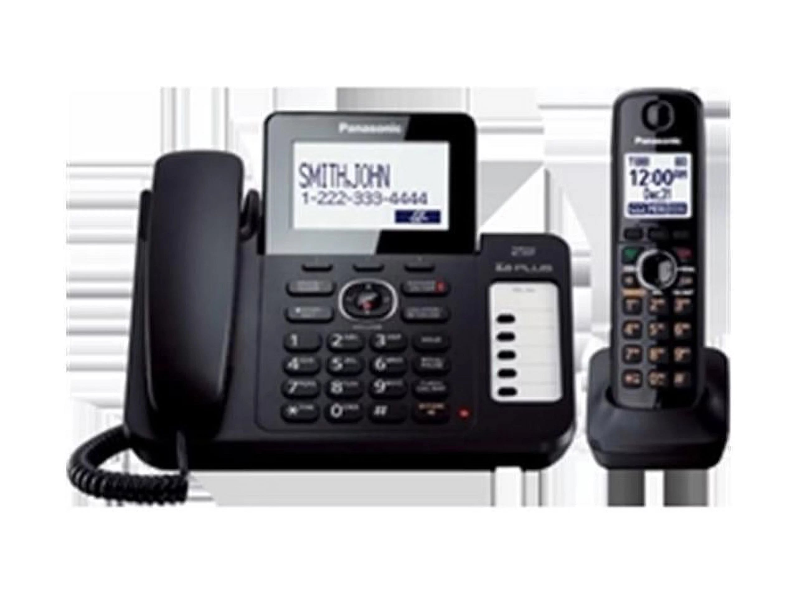 Silver Black Cordless Phone with Speakerphone P69621