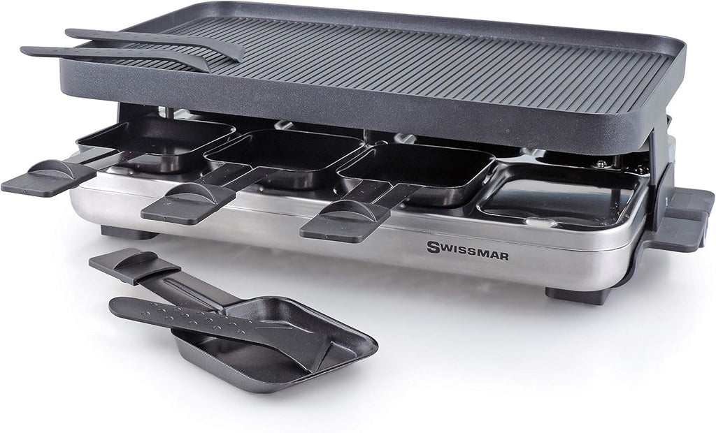 8 Person Anthracite Raclette with Cast Aluminum Grill Plate B843312
