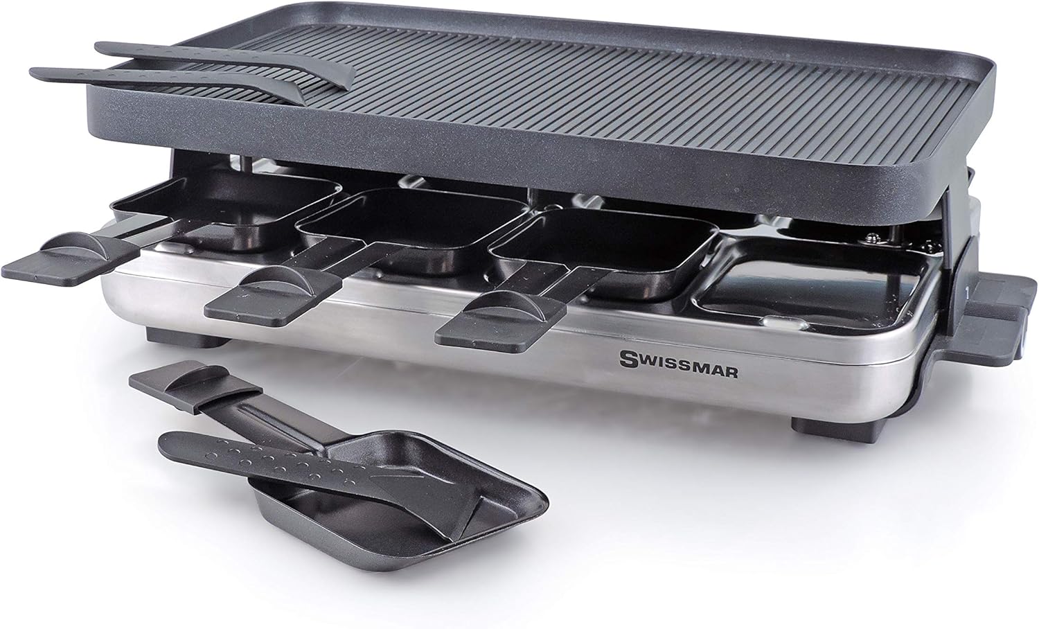 8 Person Anthracite Raclette with Cast Aluminum Grill Plate B843312