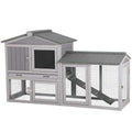 Rabbit Hutch with Second Bunny Cage I4383