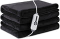 72" x 84" Full Size Dark Grey Flannel Heated Blanket L72726