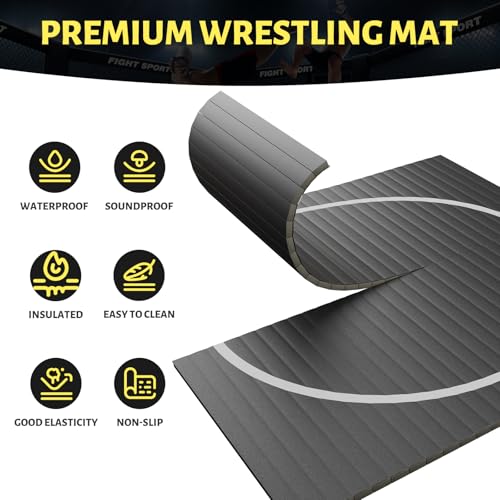 10' x 10' Wrestling Mat, Durable Judo Mat, Jiu Jitsu Mats L555786