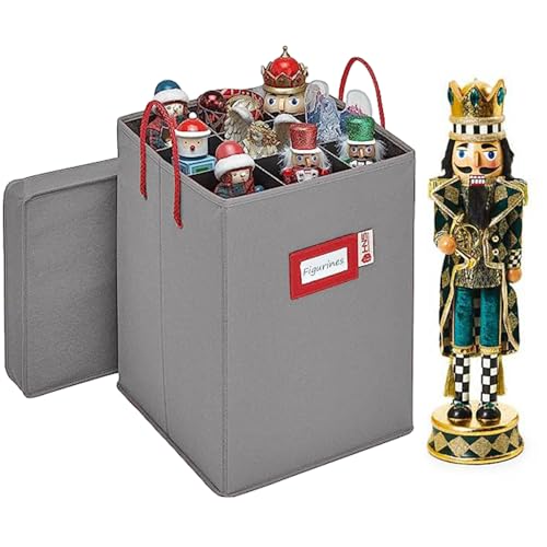 Storage Box for Nutcrackers and Figurines with Adjustable Dividers G602193