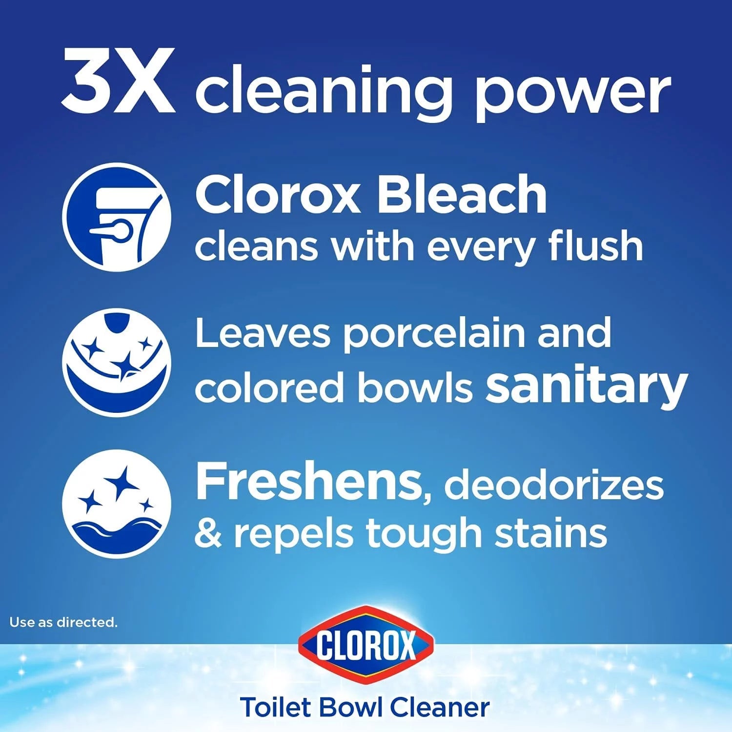 Bleach & Blue Toilet Tablets, 2.47 Ounces Each, 4 Count B19953