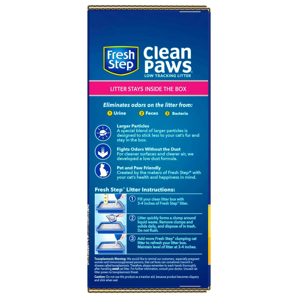 Fresh Step Clean Paws Triple Action Clumping Cat Litter D462292