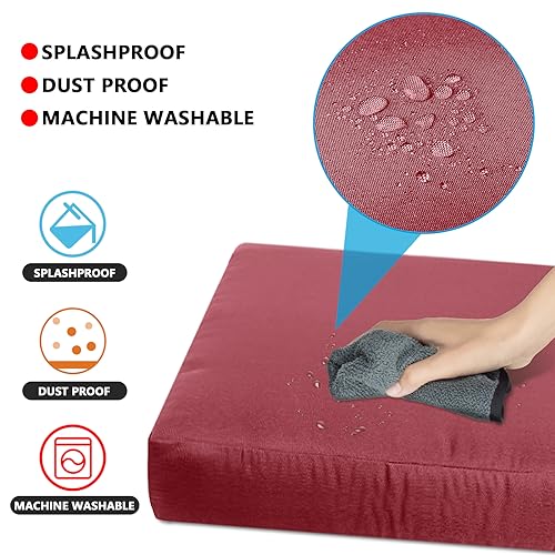 9p Waterproof Taupe Patio Cushion Covers N4477