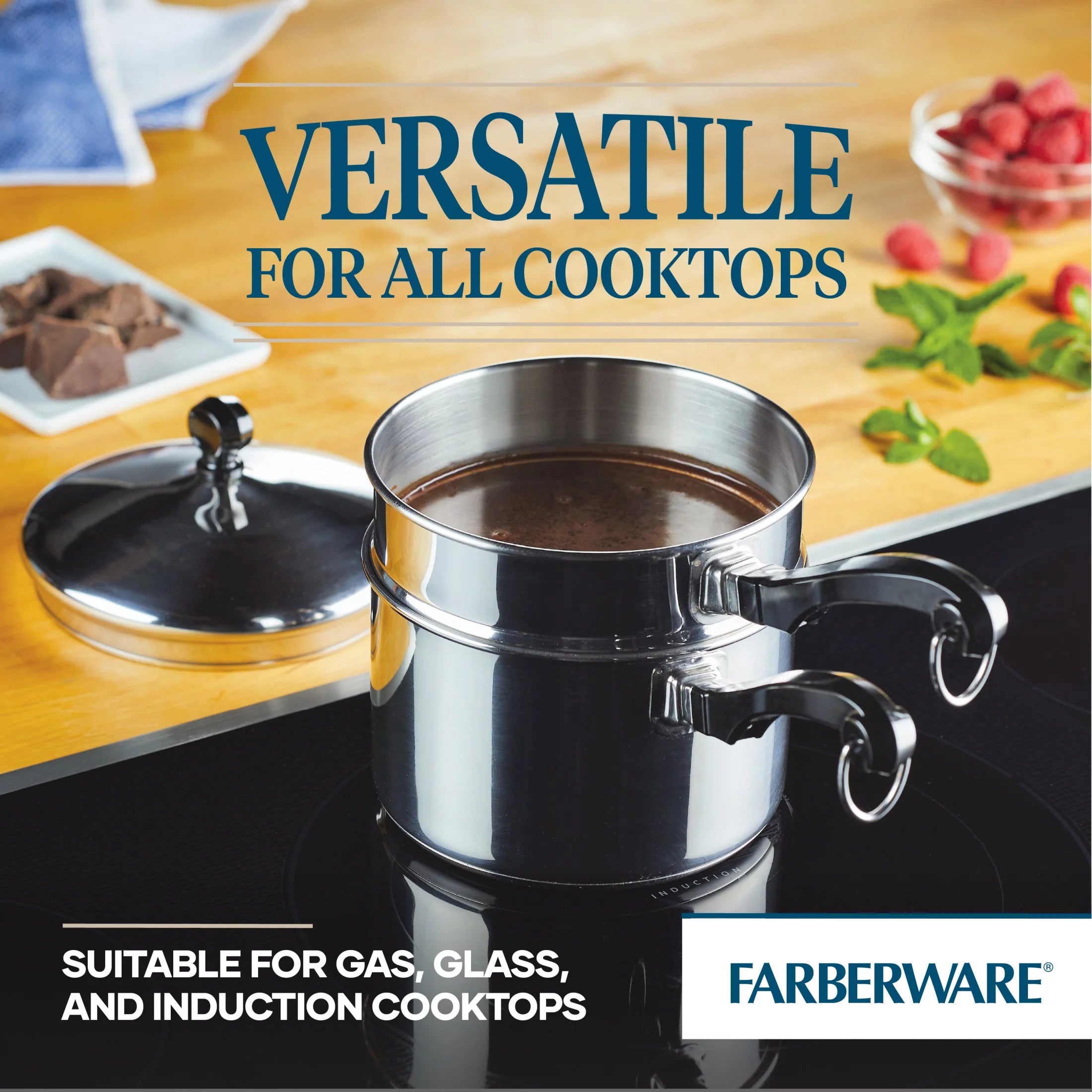 Stainless Steel Covered Saucepan 2 Qt A4022