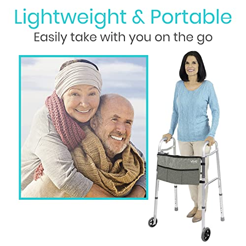 Folding Walker with Wheels and Bag I16263