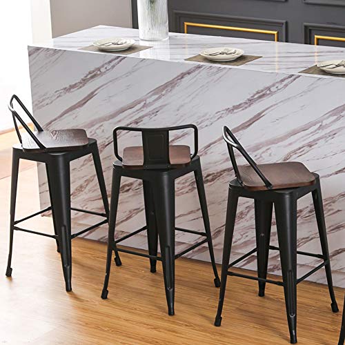 30 Inch Set of 4 Swivel Counter Height Metal Bar Stools Q2021