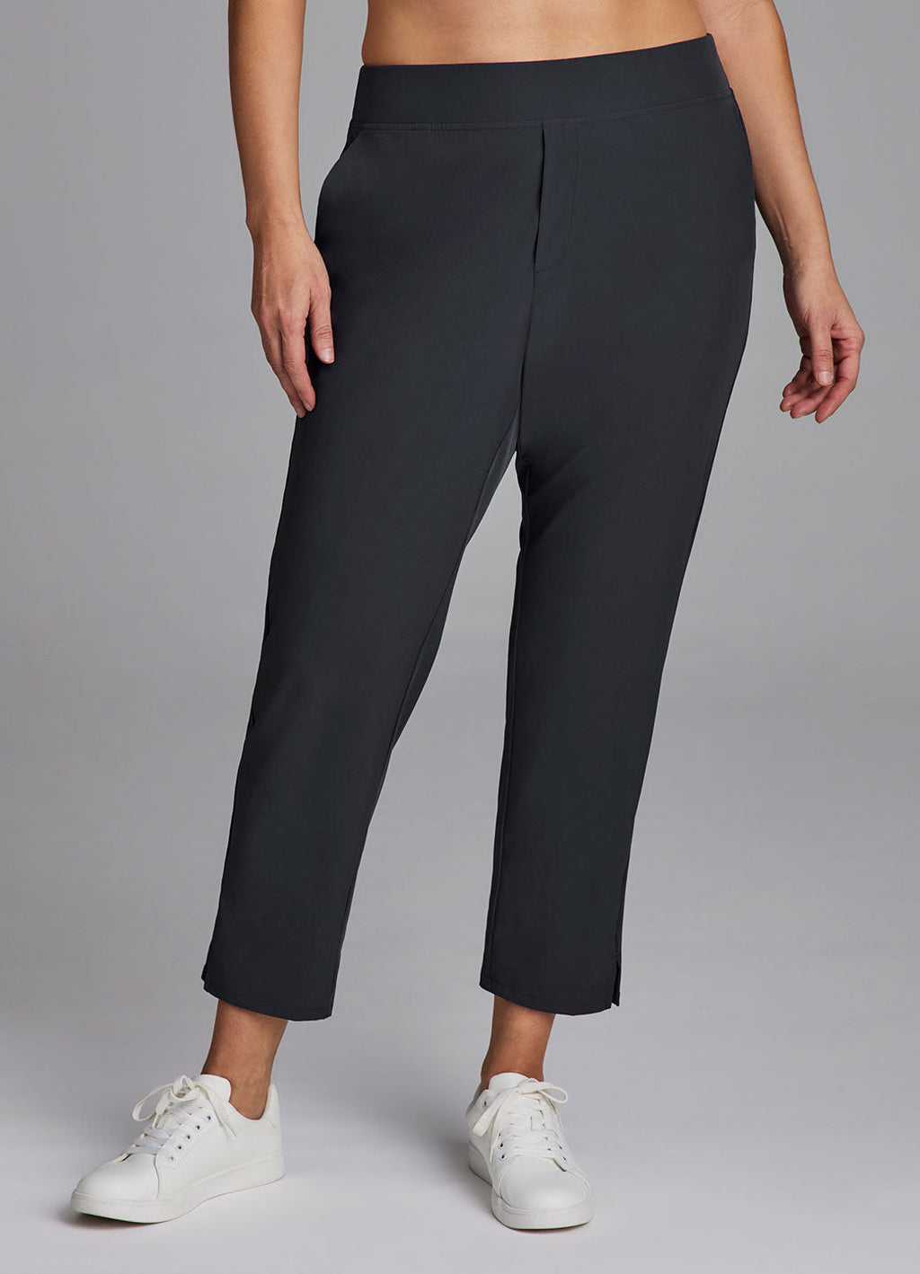 Plus City Stretch Ribbed Ankle Pant