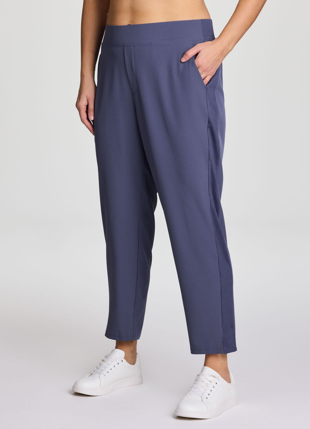 Plus City Stretch Ribbed Ankle Pant