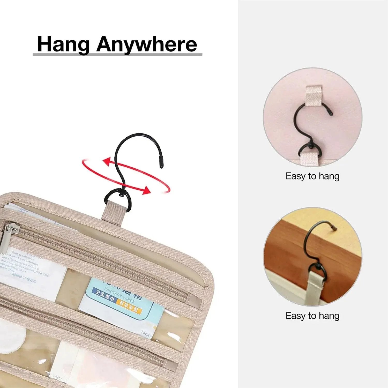 Medium Hanging Travel Makeup Organizer