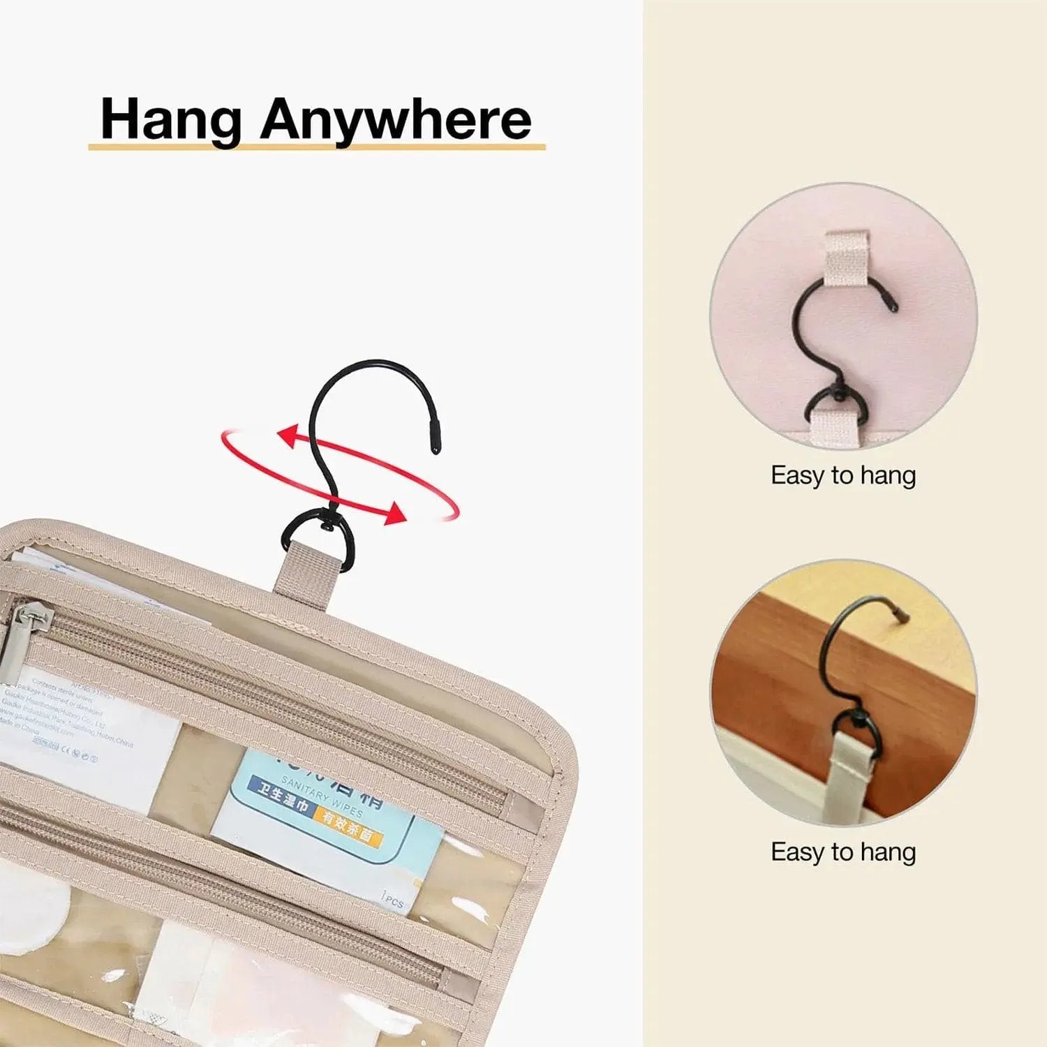 Medium Hanging Travel Makeup Organizer