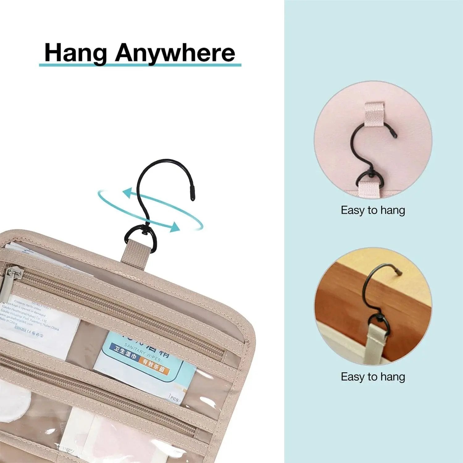 Medium Hanging Travel Makeup Organizer