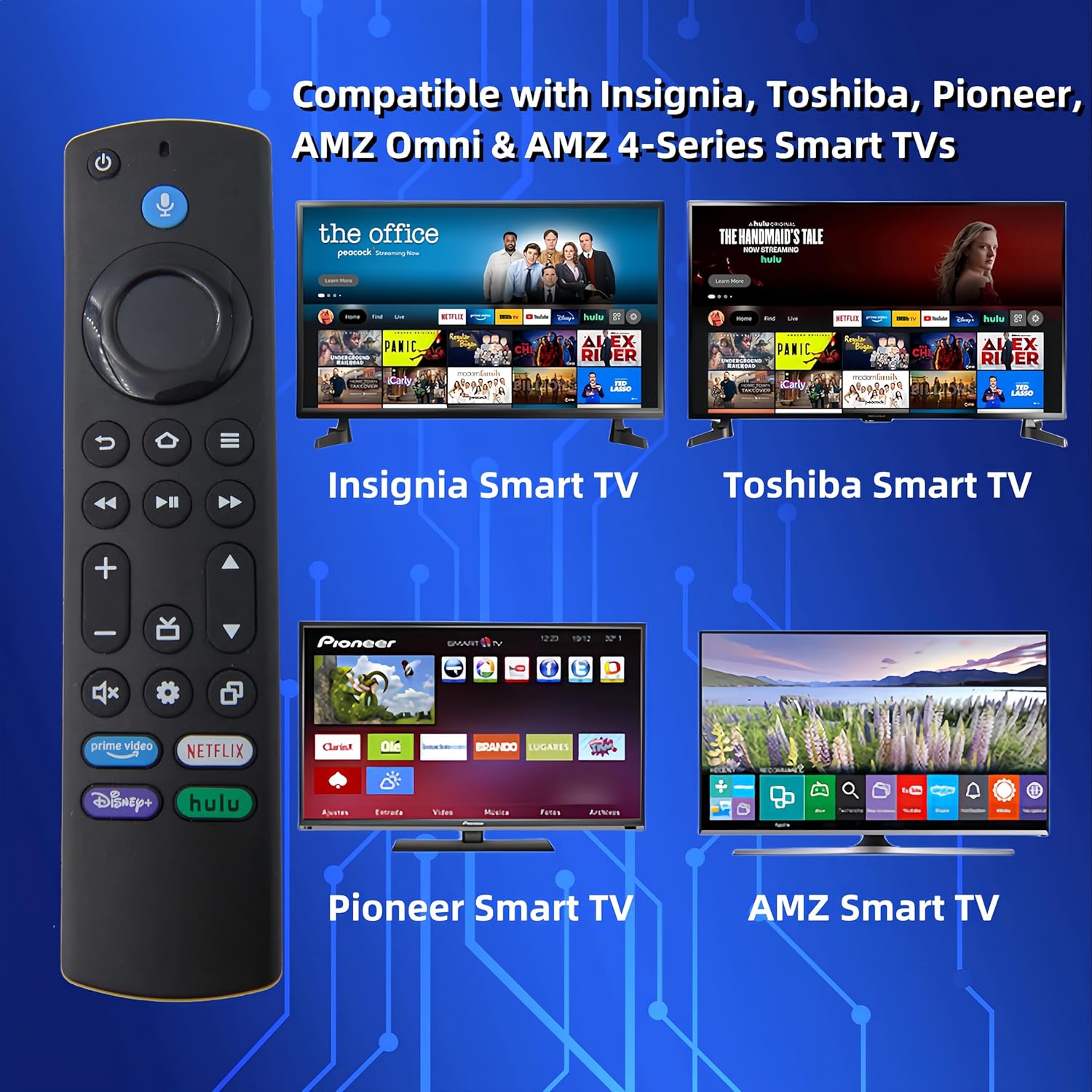 Voice Remote Control with 4 Shortcuts V247693