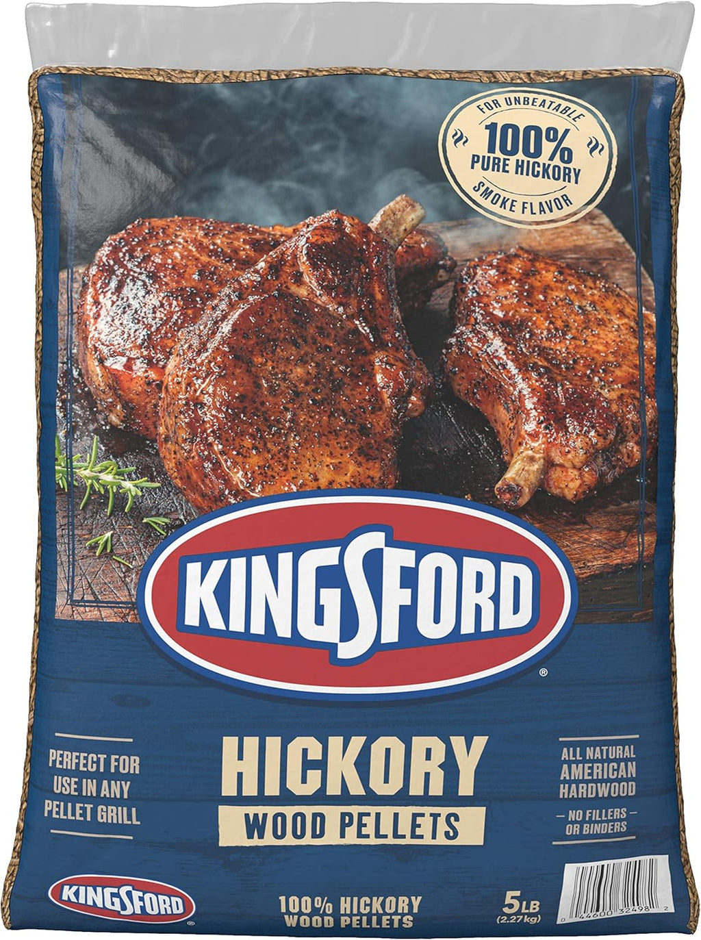 100% Hickory Wood Pellets, 5 Pounds G397