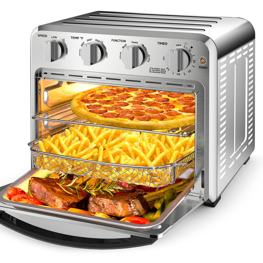 26QT Stainless Steel Air Fryer Toaster Oven Combo C7295
