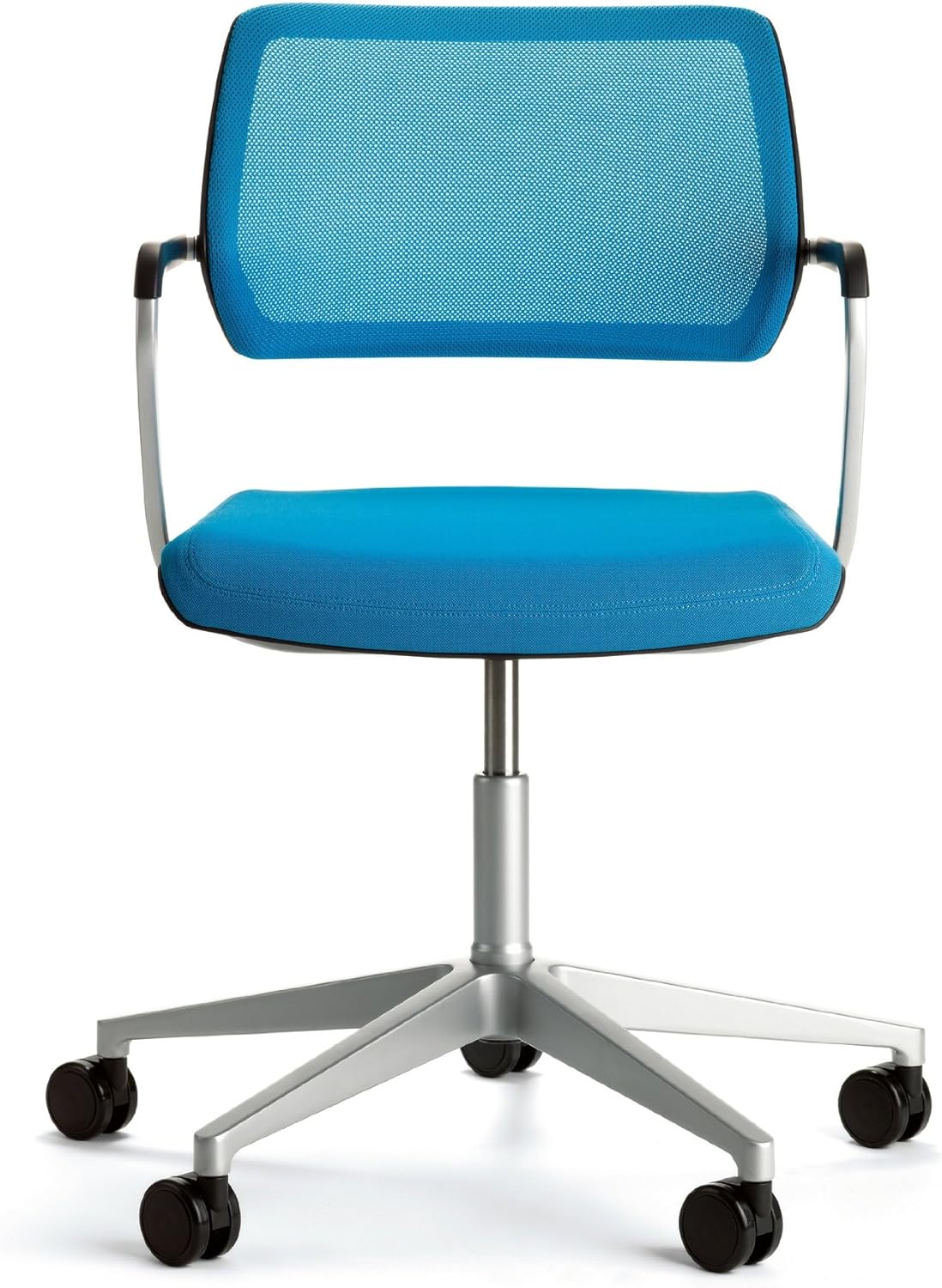 Black Base and Frame Office Chair with Gliding Seat and Hard Floor Casters Q651