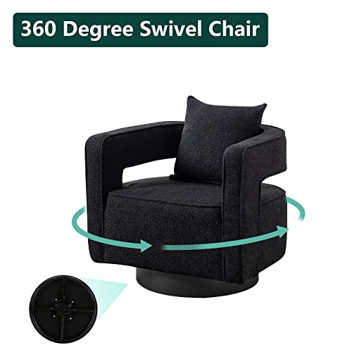 Swivel Barrel Accent Chair Set of 2, Linen R771860