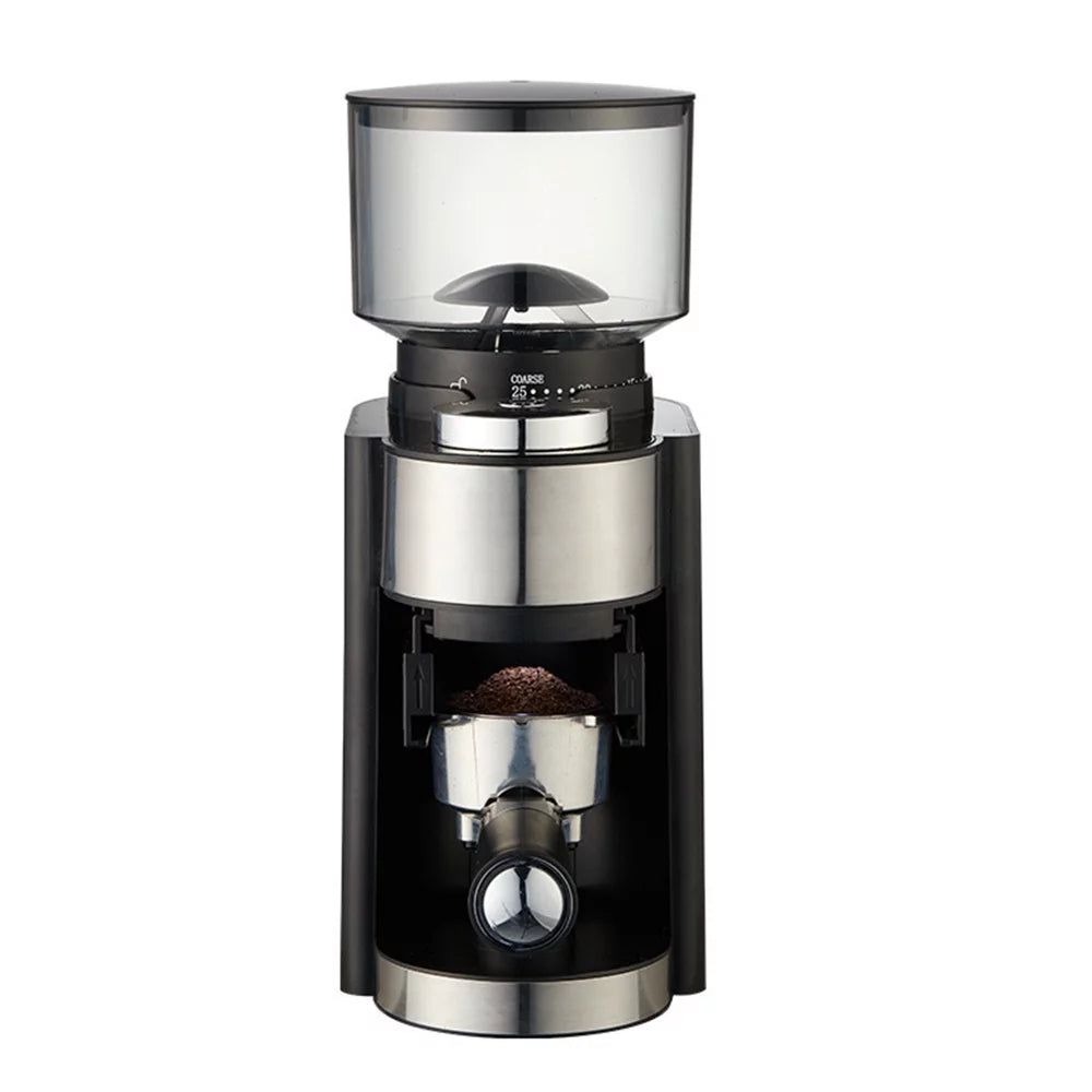 Black Electric Burr Grinder for Coffee Beans 25 Grind Settings 2-12 Cups Capacity X7099