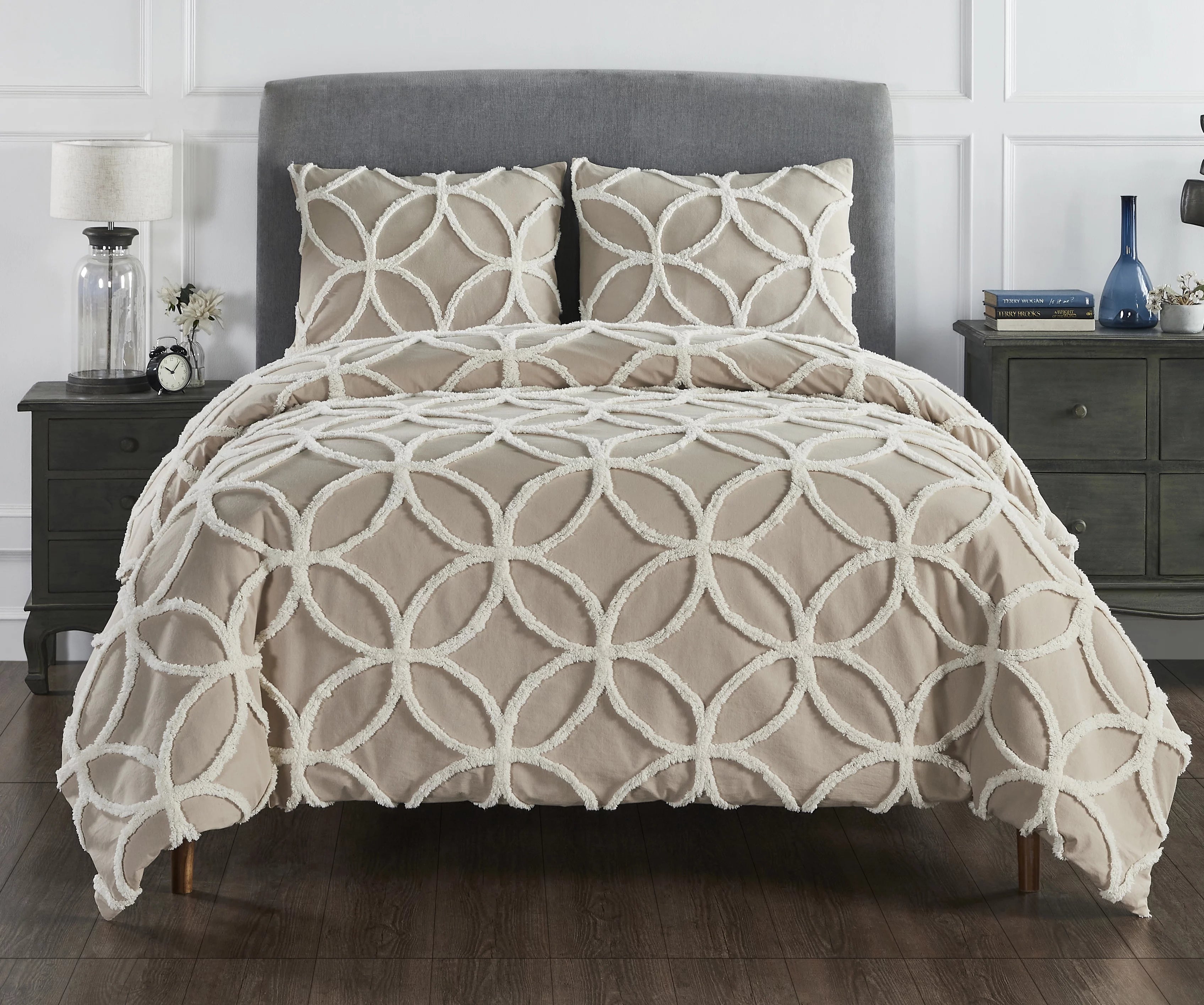 100% Cotton Tufted Chenille Comforter Set M377