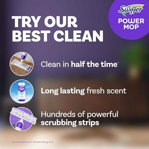Multi-Surface Mop Kit with PowerMop, 2 Mopping Pad Refills, 1 Cleaning Solution and 2 Batteries P7514