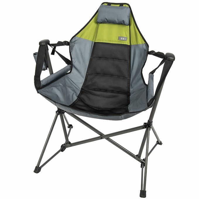 Steel Folding Hammock Camping Chair with Pillow Cup Holder P880775