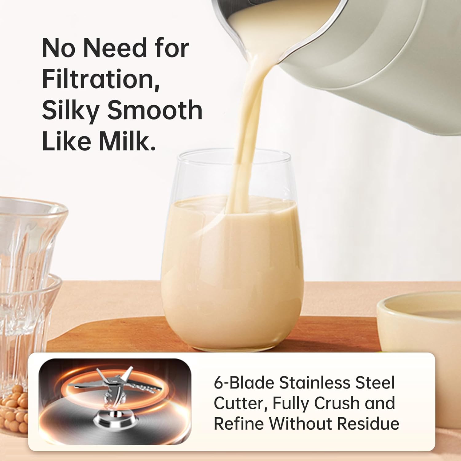 1.05QT Automatic Soy Milk Maker Machine O606043