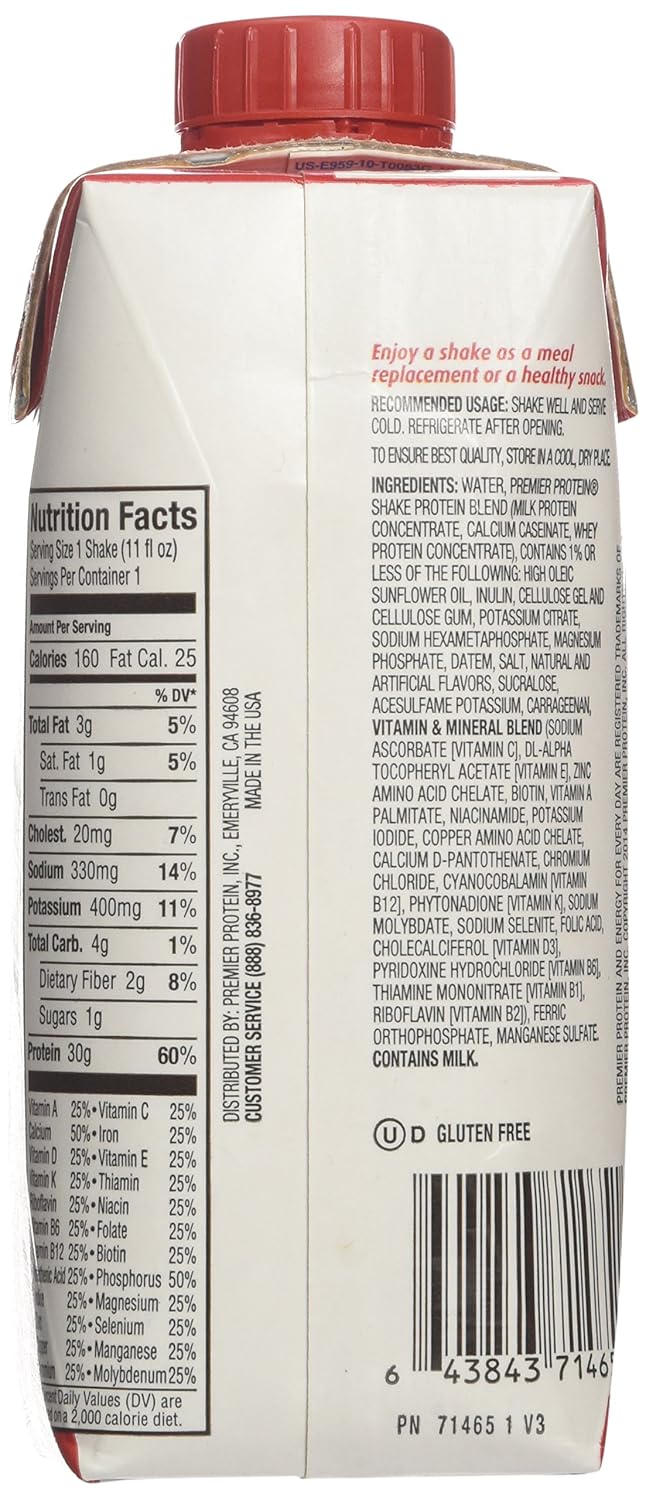 Strawberry Cream High Protein Shake, 11 Fl. Oz., 12 Pack S4777