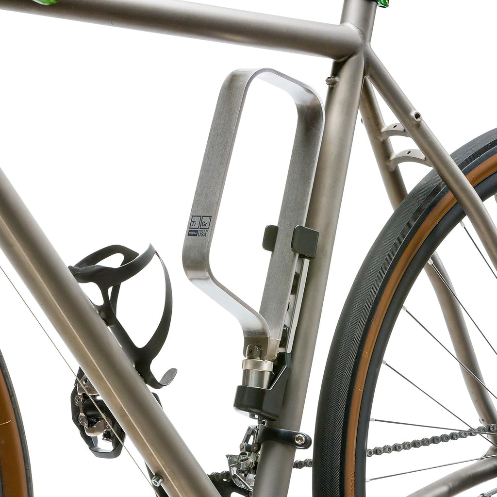2-Pack Titanium Bike Locks with 2 Mounting Clips R496