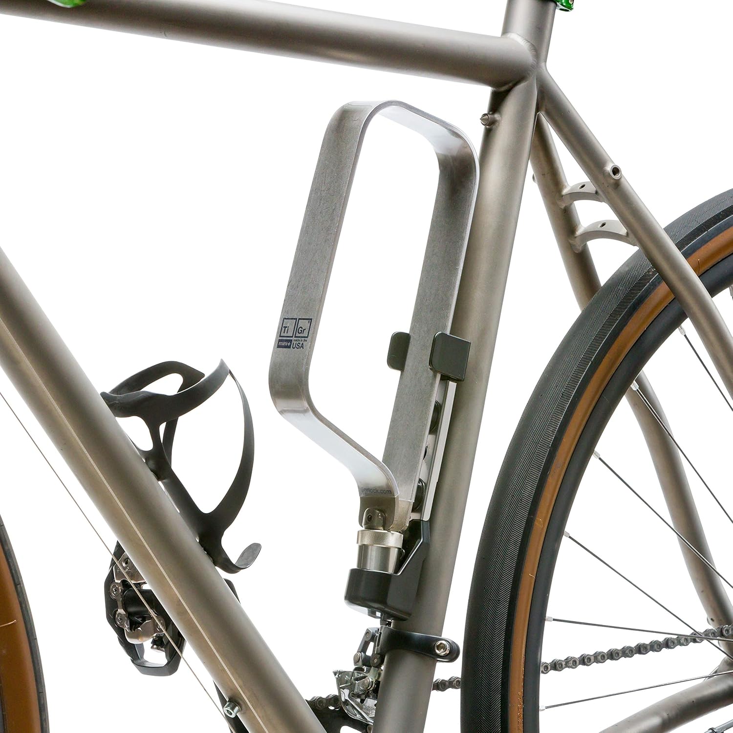 2-Pack Titanium Bike Locks with 2 Mounting Clips R496